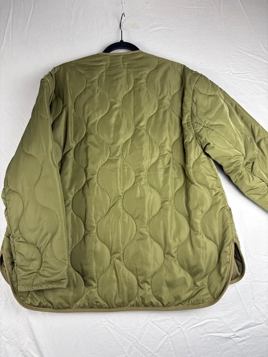 Pistola Quilted Jacket Women’s Medium Olive Green Snap Lightweight Liner Coat - Picture 5 of 5